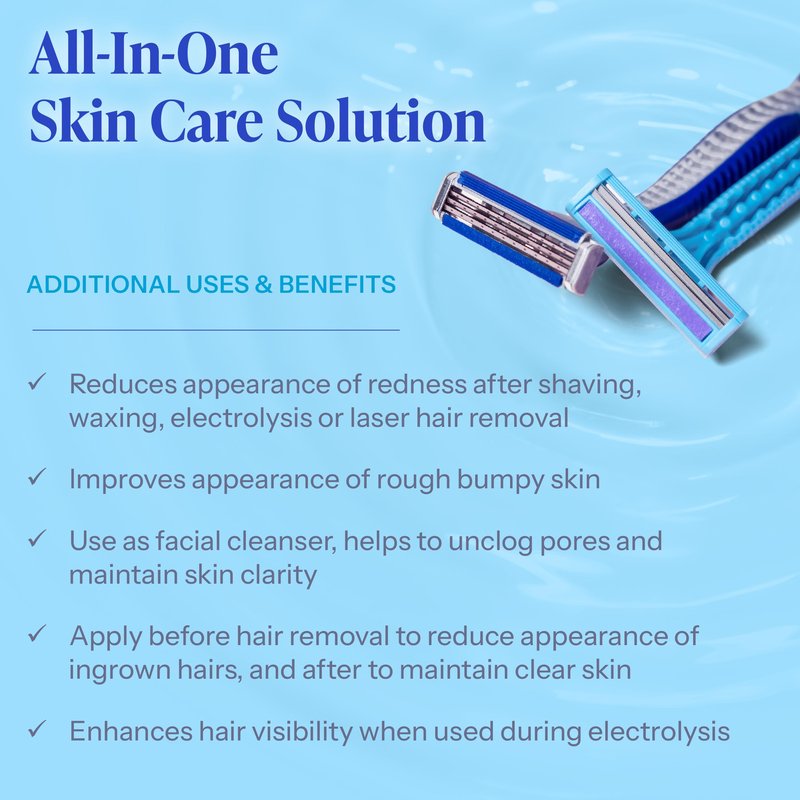 Tend Skin Solution for Unsightly Razor Bumps, Ingrown Hair and Razor Burns, Post Shaving and Waxing Toner for Men and Women, Made in USA, 16 Oz