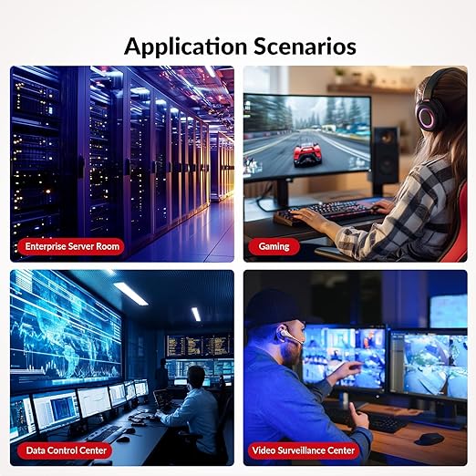 AV Access HDBaseT 3.0 HDMI KVM Extender, Uncompressed 4K@60Hz 4:4:4 Upto 330ft, Zero Latency, USB 2.0 Remote Control, HDR/Dolby Vision, Audio De-Embed, PoH, for Server Room, Gaming & AV Installations
