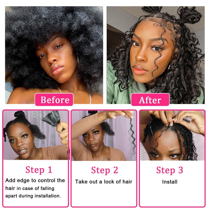 Human Braiding Hair for Boho Braids 100g Deep Wave Boho Hair for Braiding Knotless 12A Wet and Wavy Curly Bohemian Bulk 2 Bundles 100% Human Hair Extensions No Weft #27 Honey Blonde 16 16 Inch