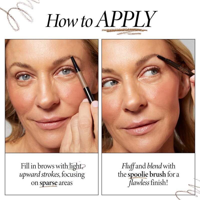 LAURA GELLER NEW YORK INKcredible Waterproof Brow Pencil- Blending Spoolie Brush - Long Lasting Eyebrow Filler (01 Blonde)