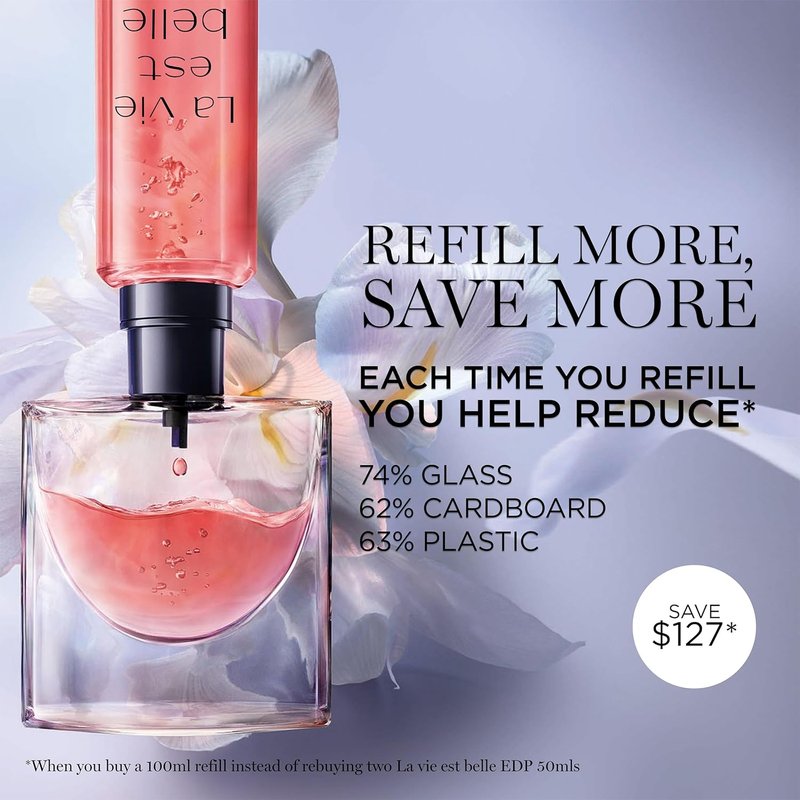 Lancôme La Vie Est Belle Eau de Parfum | Long-Lasting Floral Fragrance with Iris, Patchouli & Vanilla - 3.4 oz