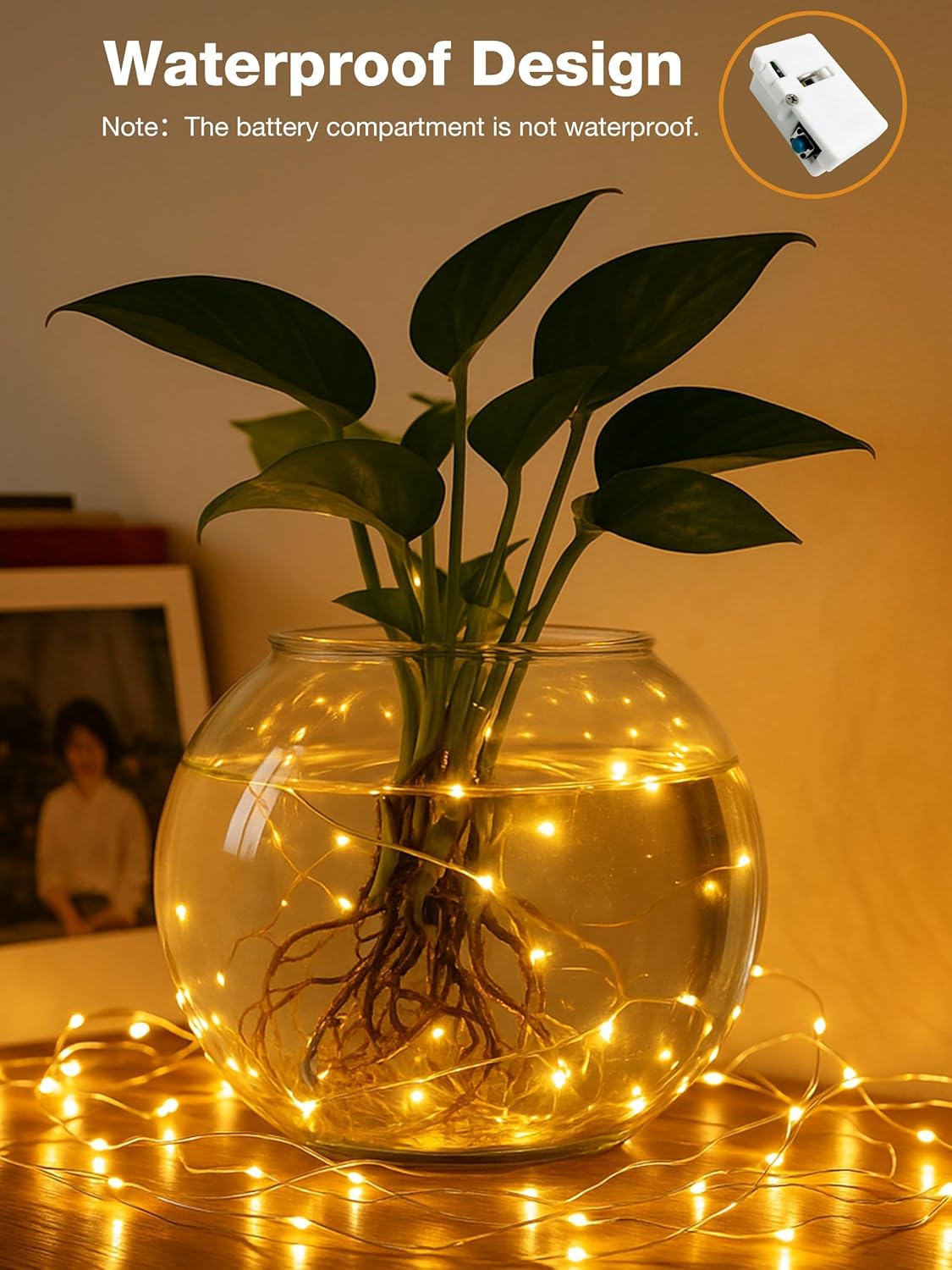 Skiennix 12-Pack Fairy Lights - 7ft 20 LED Twinkle String Lights with Timer | Battery Operated Warm White Decor for Christmas Trees & Parties