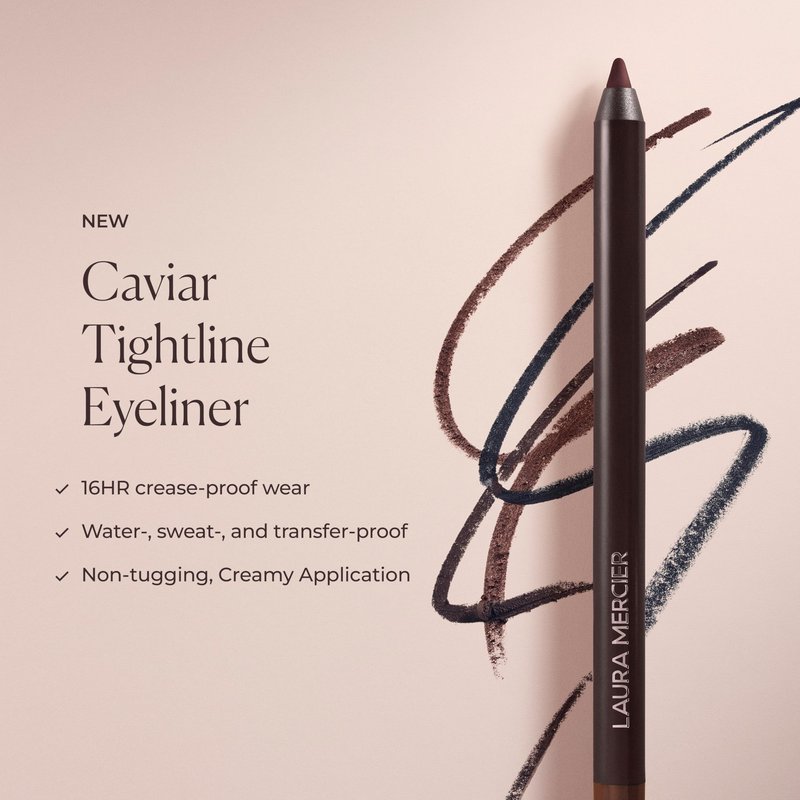 Laura Mercier Caviar Tightline Eyeliner: Long Lasting Color, Crease-proof, Waterproof, Gel-like Hydrating Formula, Perfect for Tightline, Lash Line + Waterline, Bleu Marine