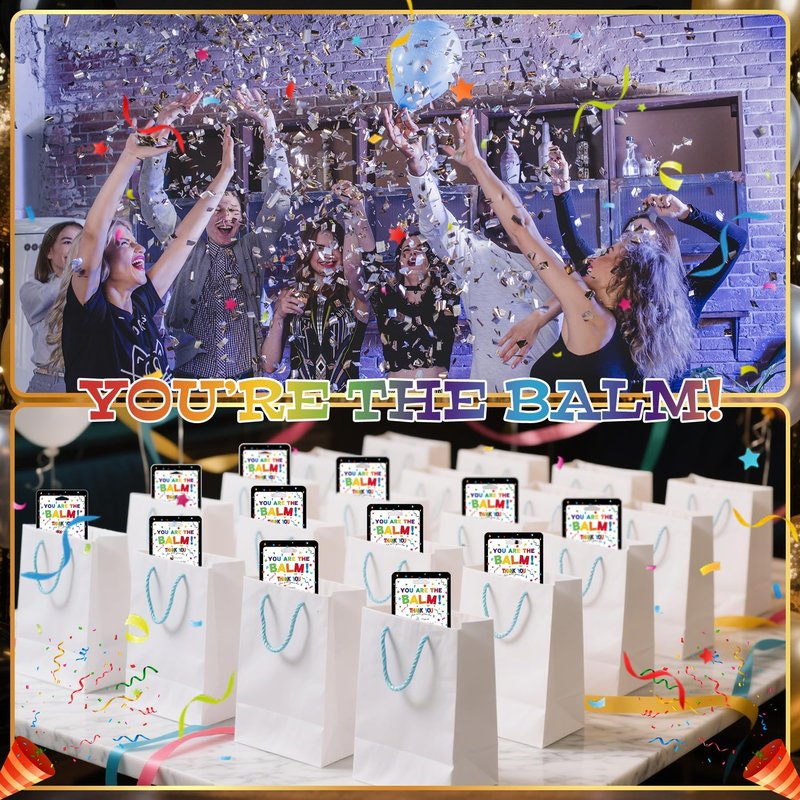 24 Pcs Employee Appreciation Lip Balms Bulk Staff Appreciation Gifts Thank You Team End of Year Gifts You Are The Balm Bulk for Coworkers Teacher Worker Leaving Farewell Party Favor