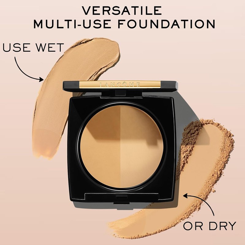 Lancôme Dual Finish Powder Foundation - Sheer-to-Full Coverage, Natural Finish | Longwear Shine Control