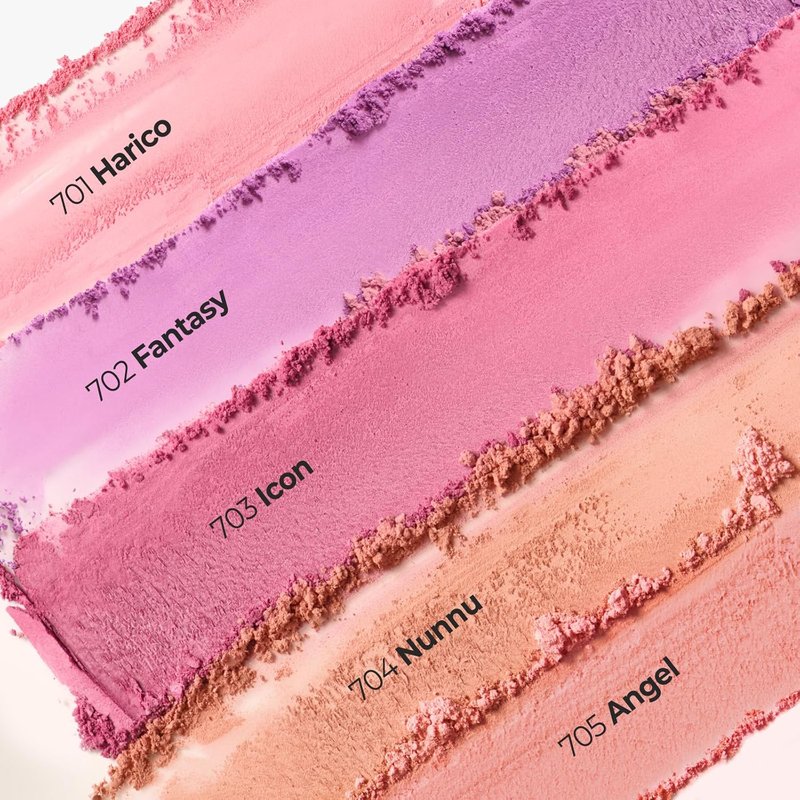 Laka Love Silk Blush - Radiant Buildable Powder Blush for Natural Glow | Long-Lasting Moisturizing Formula (#708 Poem)
