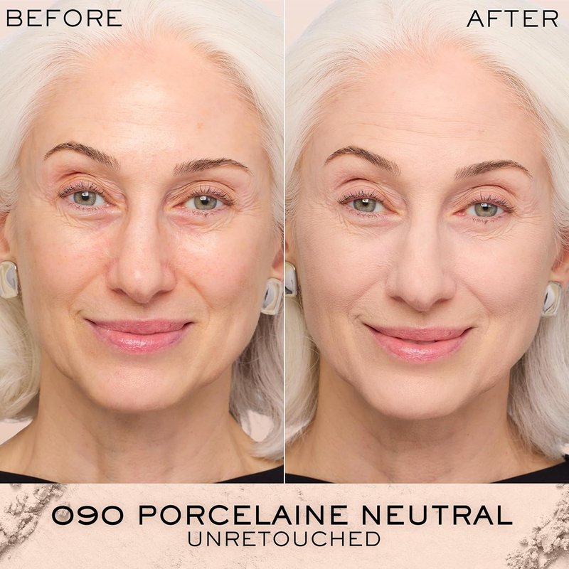 Lancôme Dual Finish Powder Foundation - Sheer-to-Full Coverage, Natural Finish | Longwear Shine Control
