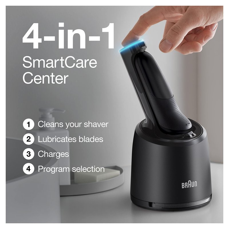 Braun Series 7 7085cc Flex Rechargeable Wet & Dry Men's Electric Shaver with Clean & Charge Station, Stubble & Beard Trimmer