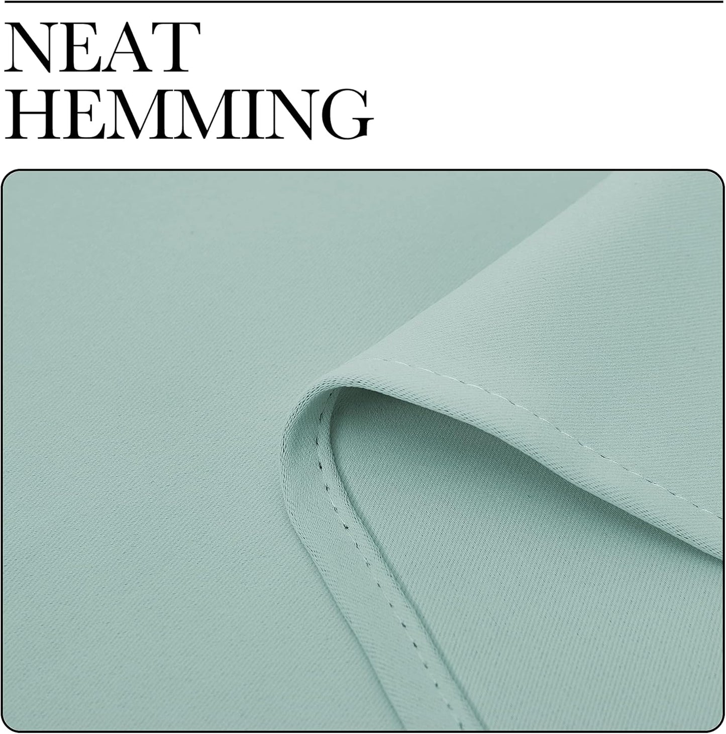 NICETOWN Thermal Blackout Curtain Panels - Insulated Grommet Drapes for Loft Windows | Aqua, 34x84 Inches (One Pair)