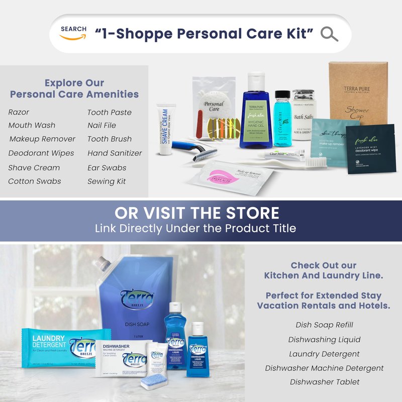 1-Shoppe All-in-Kit Aqua Organics Bar Soap, Travel Size Beach Hotel Amenities, 0.5 oz (Case of 100)