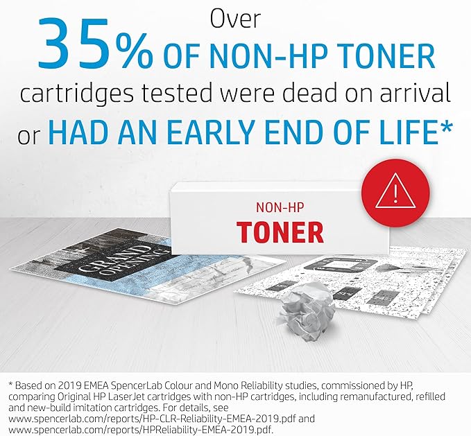 HP 213A Cyan Original LaserJet Toner Cartridge, W2131A. Works LaserJet Enterprise 5700, 5800, 6700, 6701, 6800, 6801
