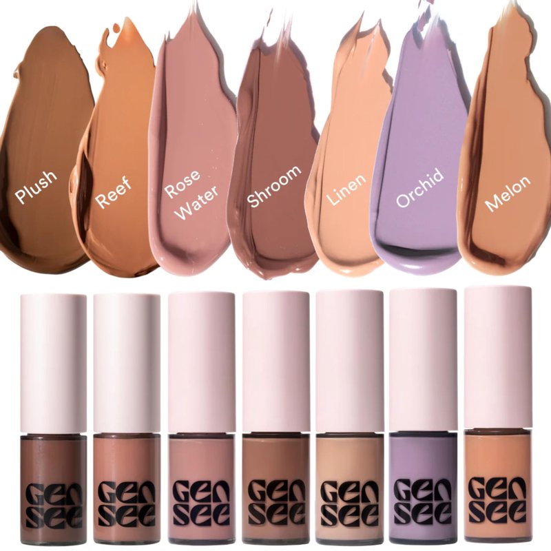 Gen See Mixed Media Matte Liquid Eyeshadow, Rose Water – Weightless Long Lasting Matte Eye Color, High Pigment Multi-Use Makeup for Eyes Cheeks Lips, Vegan Cruelty-Free, Made in Italy