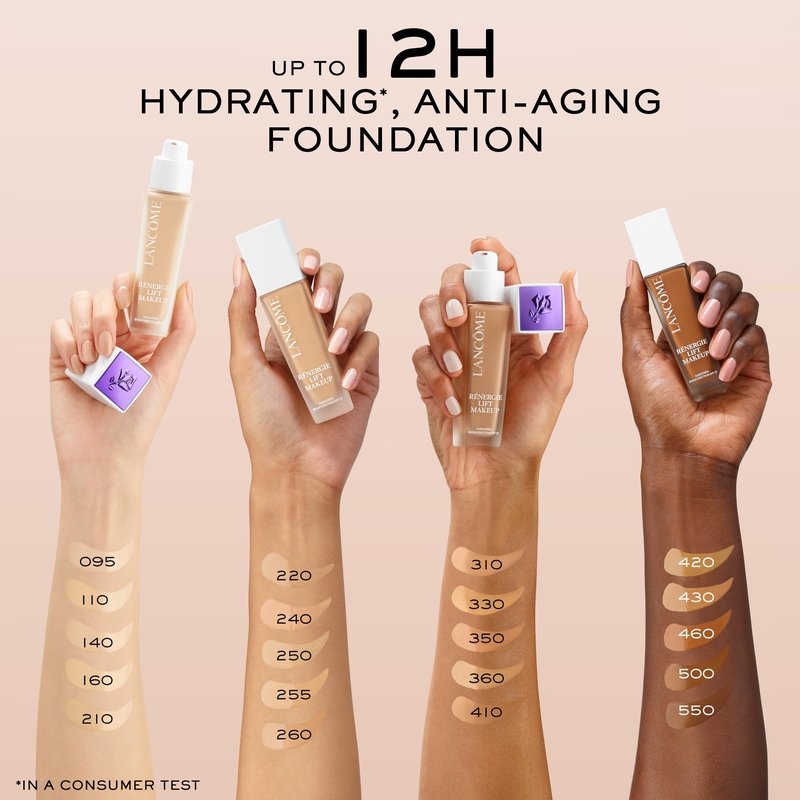 Lancôme Renergie Lift Makeup Foundation - Lightweight & Hydrating Formula, Medium-Full Coverage, SPF 27, Anti-Aging, Lifting & Firming, Up to 12H Wear - 110
