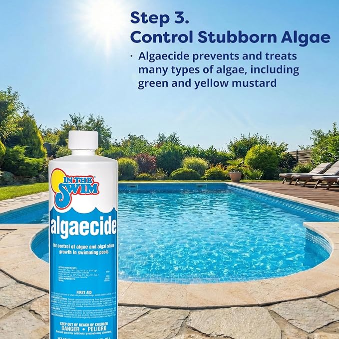 In The Swim Pool Deluxe Opening Chemical Start Up Kit and Spring Pill - Above Ground and In-Ground Swimming Pools - Up to 15,000