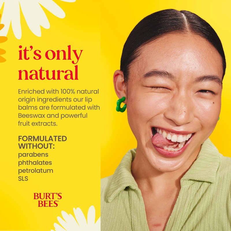 Burt's Bees Mothers Day Gifts, Lip Balm - Coconut and Pear, Lip Moisturizer With Responsibly Sourced Beeswax, Tint-Free, Natural Origin Conditioning Treatment, 2 Tubes, 0.15 oz.