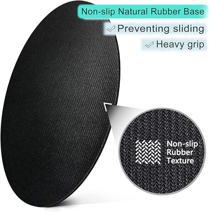 ITNRSIIET Round Mouse Pad with Stitched Edge Premium-Textured Waterproof Non-Slip Rubber Base Desktop Protection Mat Diameter 8.7 inches, Annual Ring Marbling