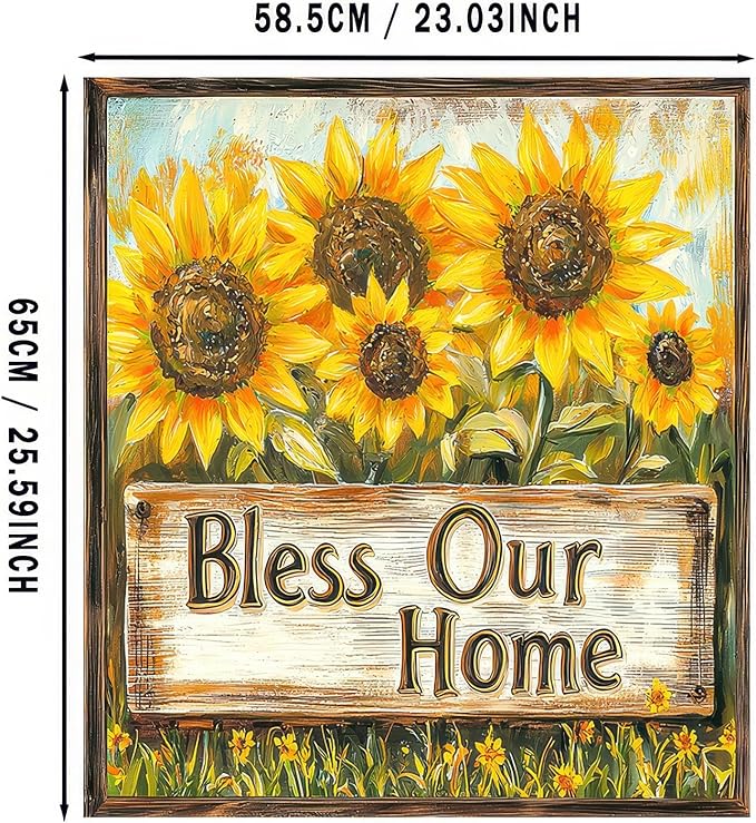 Dishwasher Magnet Cover Sunflower Vintage Wood Grain Dishwasher Magnet Decoration Flower Sunflower Dishwasher Magnet Decorative for Spring Summer Kitchen Refrigerator Cover 23x26 Inch