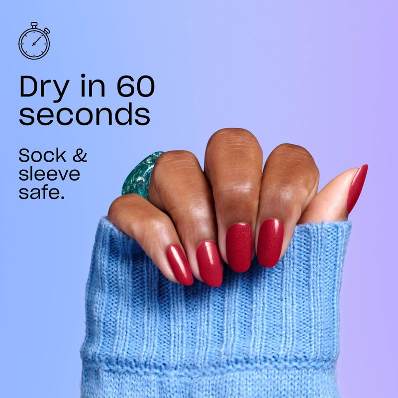 OPI RapiDry Winter Gets the Gold | Opaque Bright Warm Yellow Gold Shimmer Quick Dry Nail Polish | Vegan, Smudge Proof, Fast Drying | Snow Time to Waste | Holiday 2025
