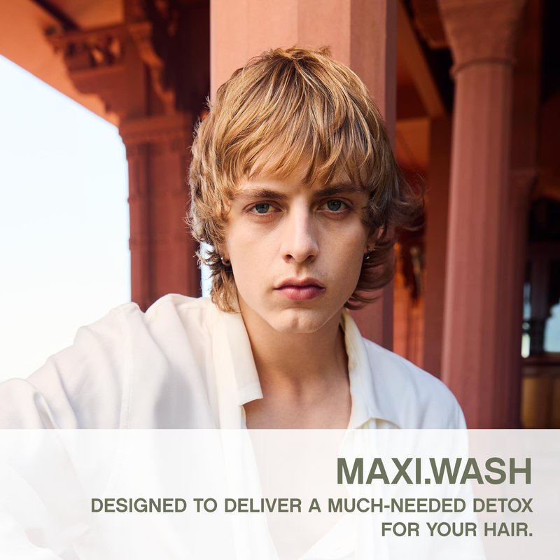 KEVIN.MURPHY MAXI.WASH - Detox Shampoo - Removes Build-Up & Minerals - Colour Safe - Scalp Shampoo - Sulphate Free & Paraben Free - 250 mL / 8.4 fl oz