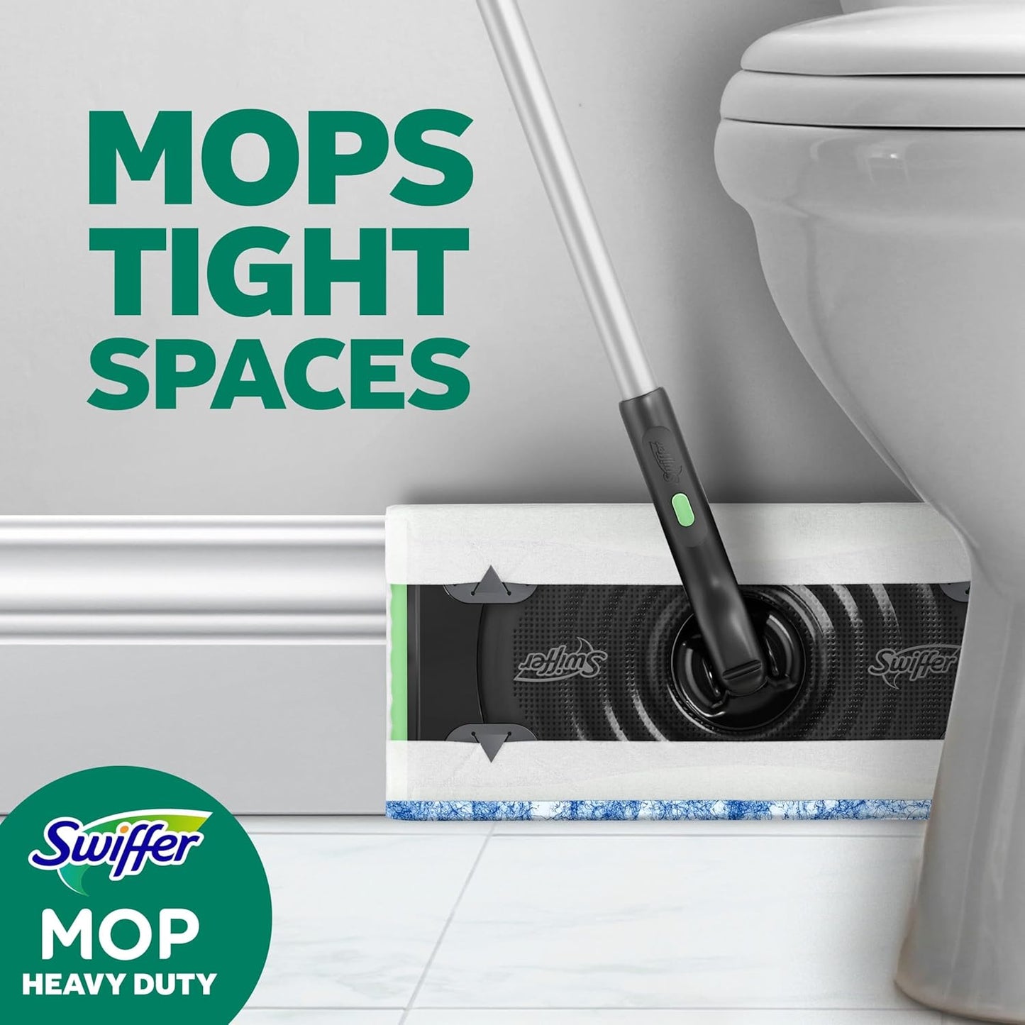 Swiffer Heavy Duty Mop Refills - Multi-Surface Cleaning Cloths with Gain & Unstopables Scents | 30 Count