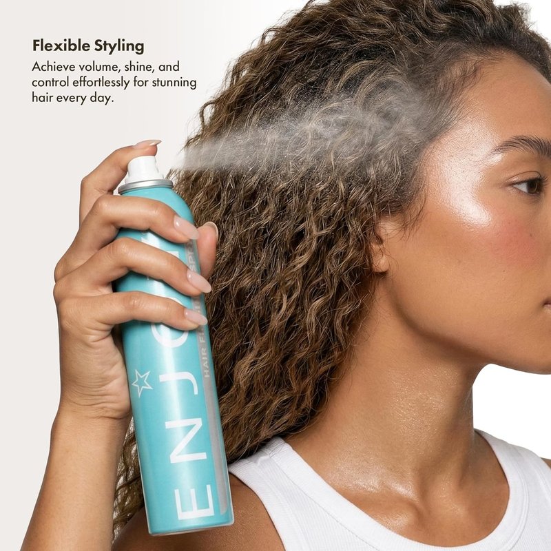 Enjoy Hair Finishing Spray - Firm Flexible Hold & Fast-Drying Hairspray for Volume & Shine | 10 Oz