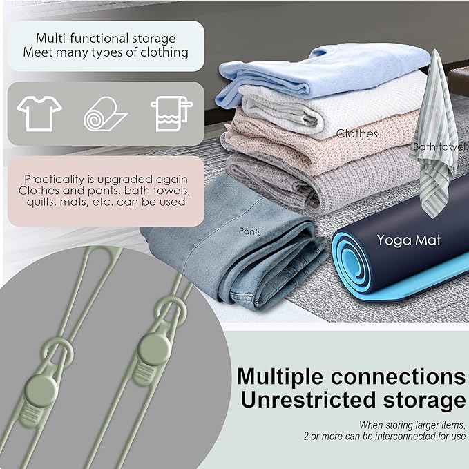 Nearockle 16Pcs Silicone Cable Ties Cord Organizer for Bundling Earphone, Phone Charger, Computer Cords, Reusable Wire Cable Management in Home,Office,Kitchen,School,Travel (Green)
