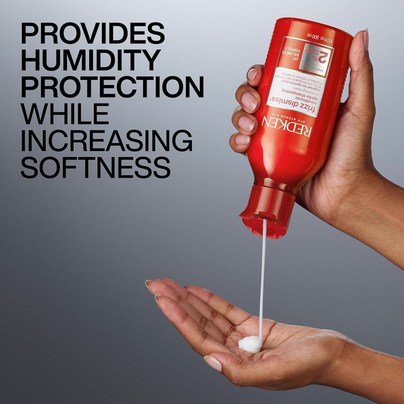 Redken Frizz Dismiss Conditioner - Frizz Control & Moisturizing for All Hair Types | Enhances Shine with Babassu Oil