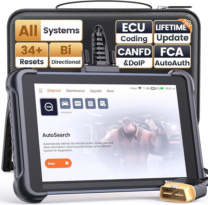 THINKCAR THINKSCAN 689 OBD2 Scanner, Bidirectional Scan Tool with 34+ Reset, 3000+ Active Test, ECU Coding, PMI, Wired Full System Diagnostic Scanner for Cars, CANFD/DOIP, FCA SGW AutoAuth