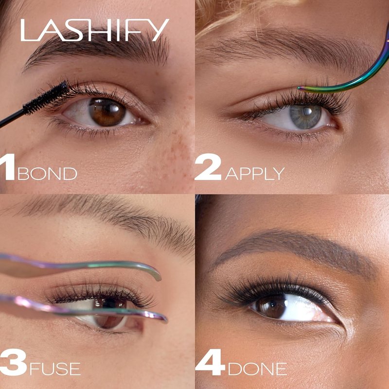 Lashify Plushy 12mm Gossamer Lashes - Easy DIY False Lashes for Voluminous Natural Look