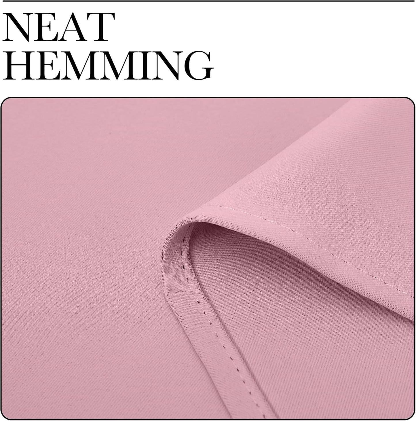 NICETOWN Blackout Curtain Panels - Thermal Insulated Grommet Drapes, Crystal Pink, 55x68 Inches (1 Pair)