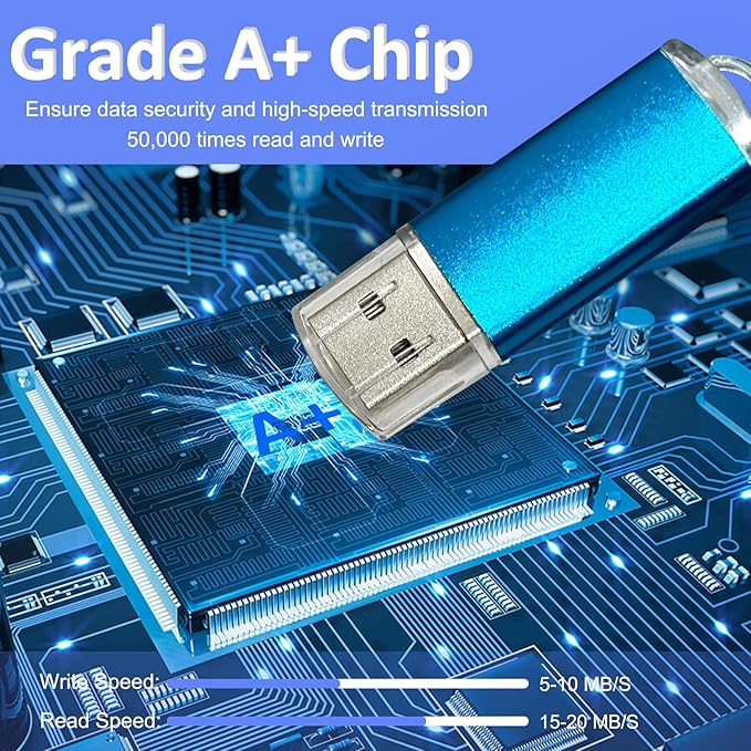 8GB USB Flash Drive 20 Pack Nicepicten FAT32 USB Thumb Drive Memory Stick Jump Zip Drive USB 2.0 Flash Drives 8GB with Lanyard & Label (Mixcolor)