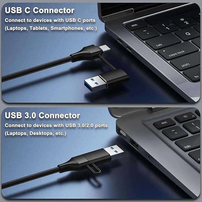 Tccmebius Powered 10-Port USB 3.0 Hub, USB C to 10 Ports USB Data Hub Splitter with Individual LED On/Off Switche, 3.3FT Cable, 12V/3A Power Adapter, for Laptop MacBook Pro/Air PC (Aluminum Gary)