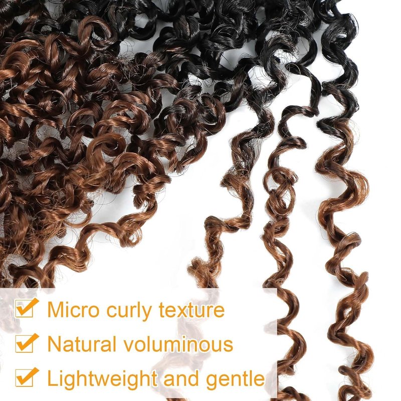 Yanky Twist Crochet Hair - 18 Inch Mini Twist Braids for Women | Bohemian Synthetic (#OT30)