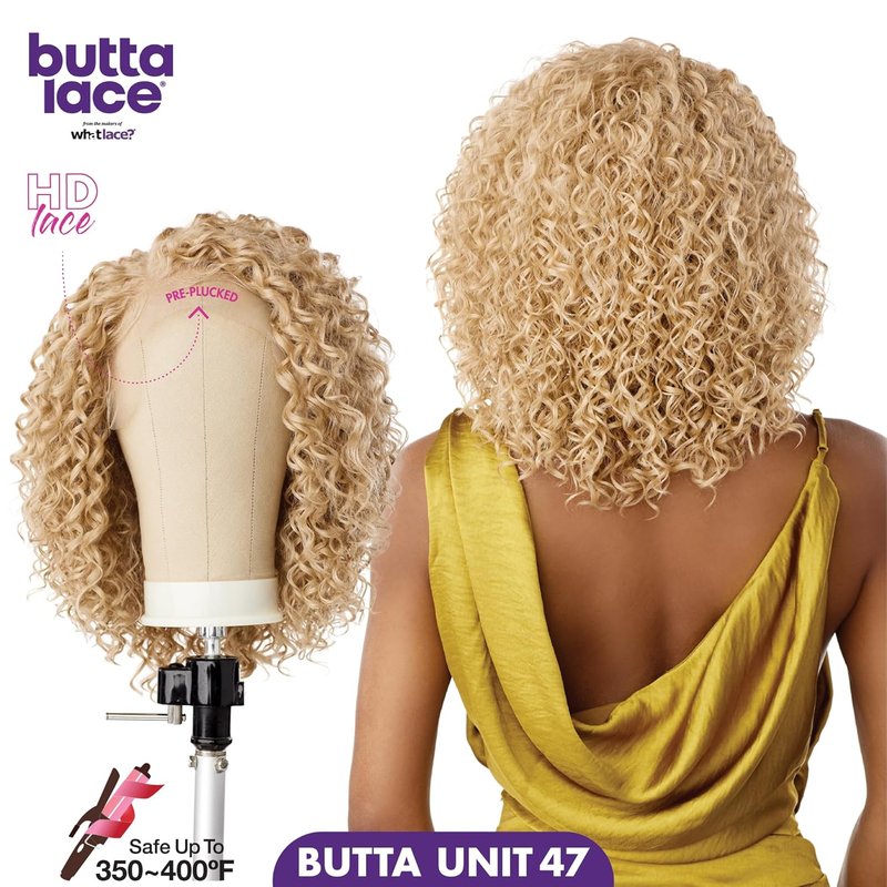 Sensationnel Butta Lace Wigs - Unit 47 Synthetic Lacefront with 5-Inch Deep Parting | Balayage Mocha Color