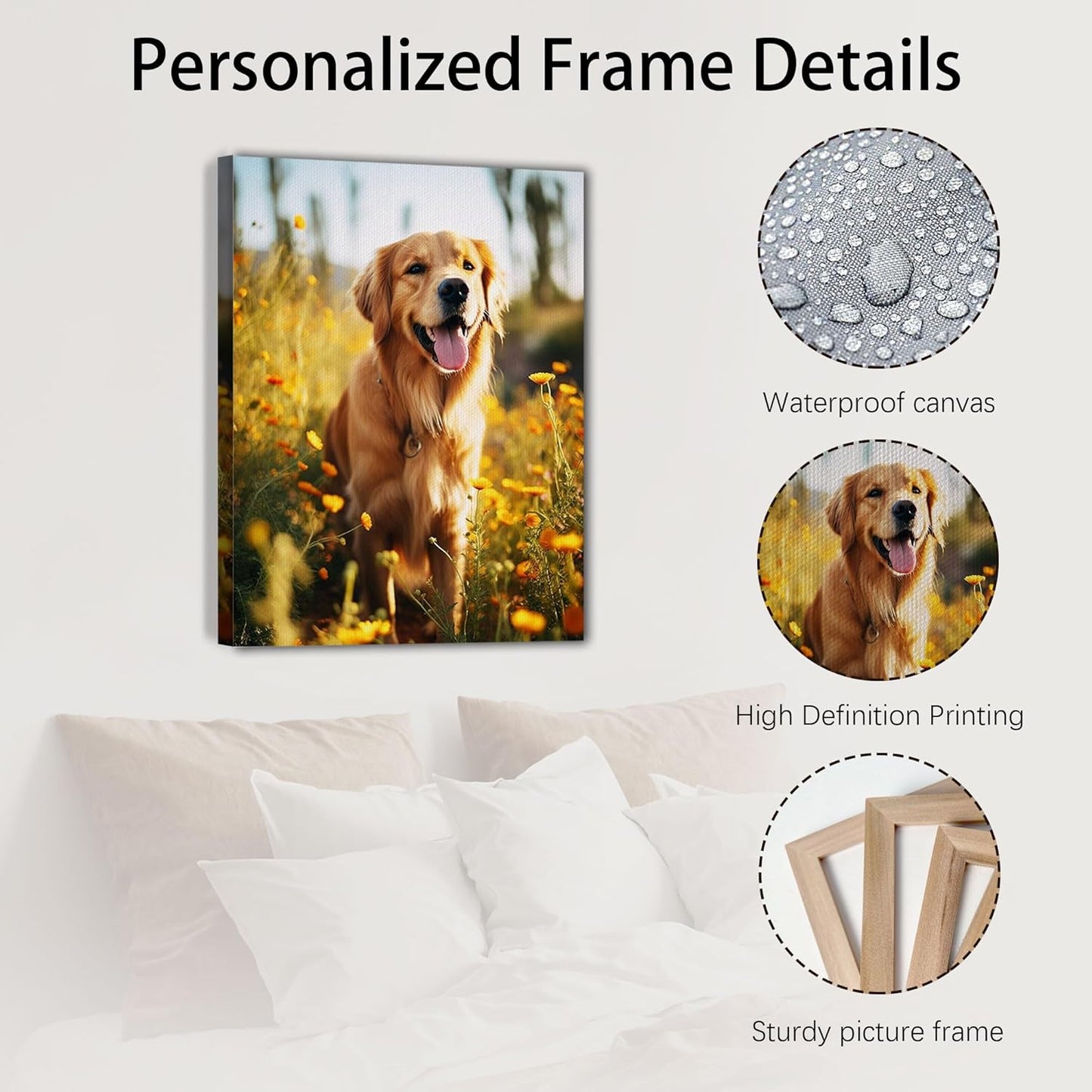 SPECPIX Custom Canvas Prints - Personalized Wall Art for Family, Pets & Couples | Framed 11x14