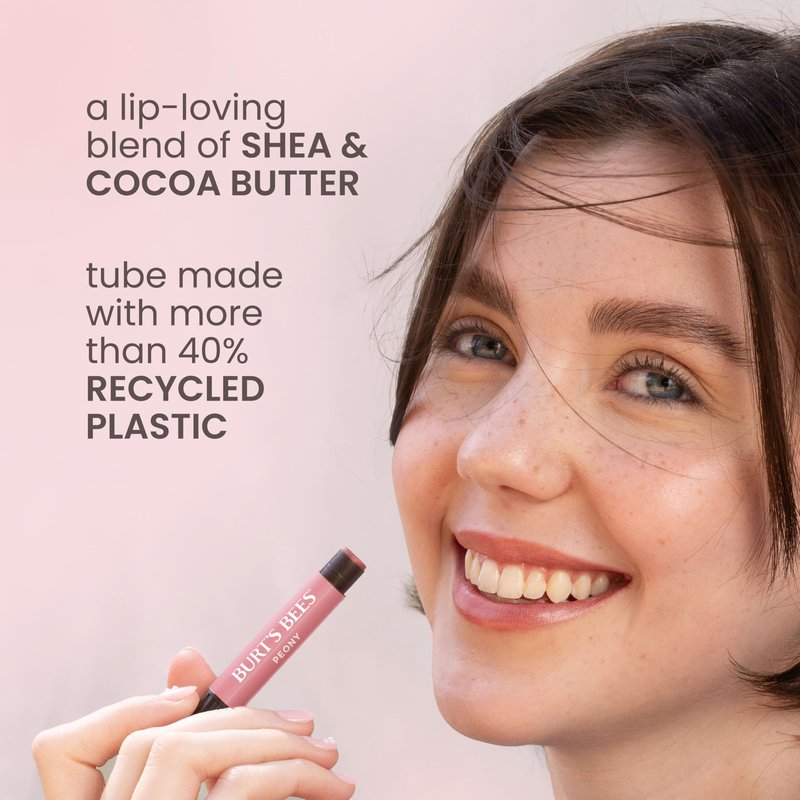 Burt's Bees Lip Shimmer Nude Collection, Tinted Lip Balm Stick, Moisturizing for All Day Hydration with Natural Glowy Pigmented Finish & Buildable Color, 3 Warm Shades, Value Pack, 0.09 oz., Three Tubes