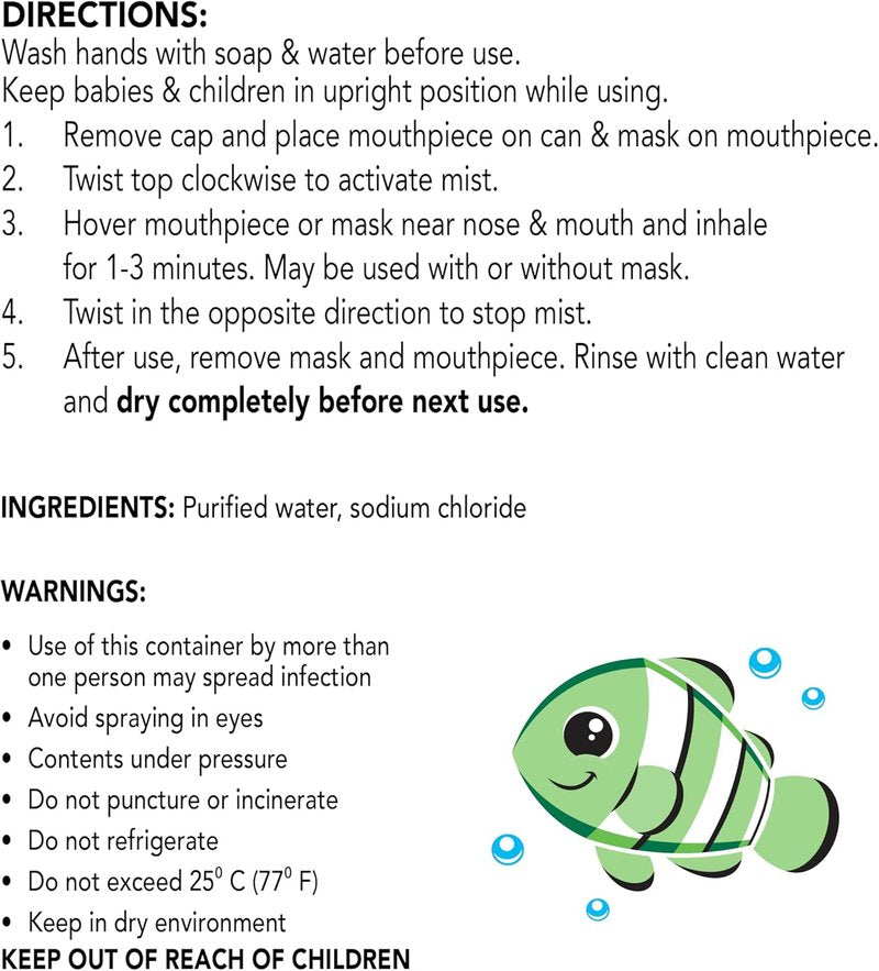 Vicks Sinex Kids Saline Mist - Drug-Free Nasal Relief for Stuffy Noses | Safe for Ages 1 Month+, 1.7 OZ