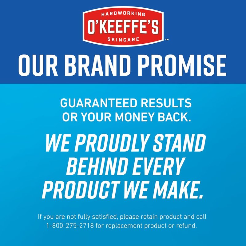 O'Keeffe's Foot Cream for Healthy Feet - 3.2 oz Jar | Repair Extremely Cracked, Dry Skin