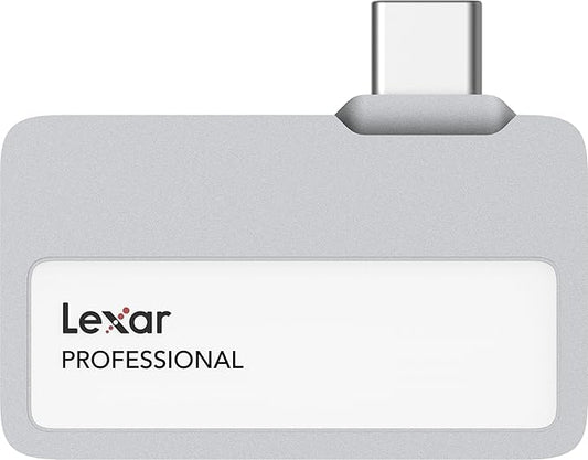 Lexar 2TB Professional Go Portable SSD, Supports Apple 4K 60fps ProRes, Up to 1050MB/s, USB 3.2 Gen 2, Rugged, IP65, Ultracompact, Compatible w/iPhone 15/16 (Not 17), External SSD (LSL400X002T-RNSNU)