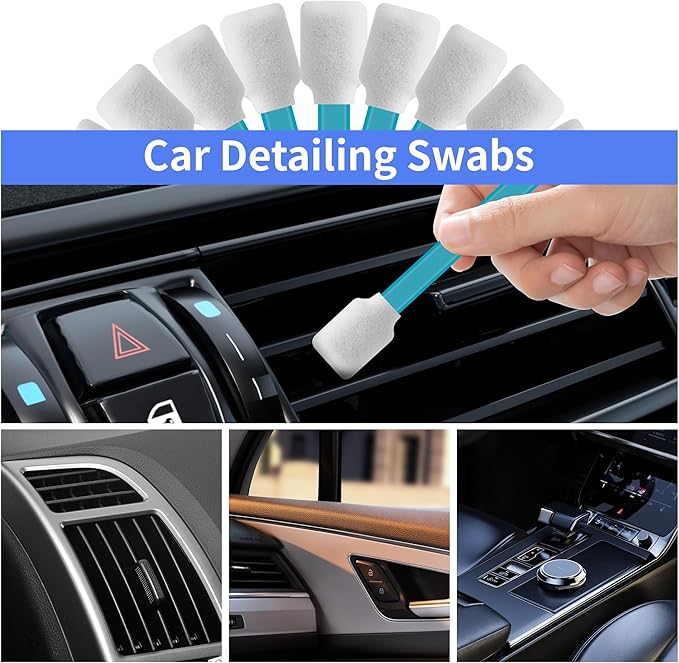 300 Pcs Lint-Free Lab/Printer/Optical Printheads Foam Swabs for Inkjet Printheads, Sensors, Electronics, Cameras, Car Detailing, Optical Equipment and Precision Tools