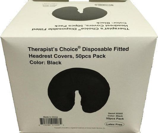 Disposable Fitted Face Rest Covers - 50 Pack for Therapists | Soft & Comfortable