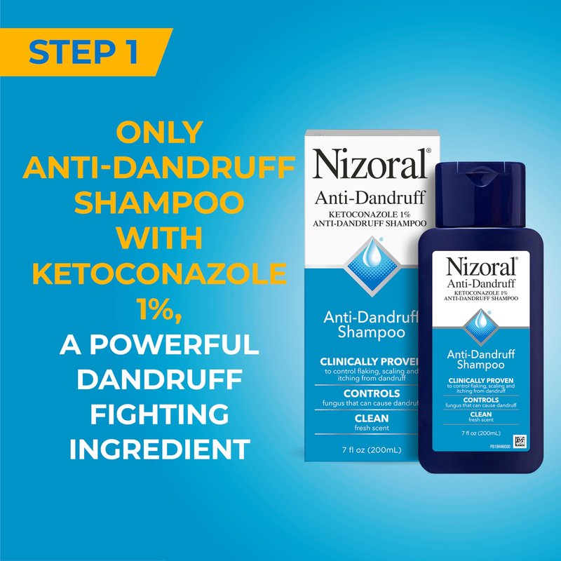 Nizoral Anti-Dandruff Shampoo, 7 Oz + Deep Moisturizing Conditioner, 9.4 Oz Bundle
