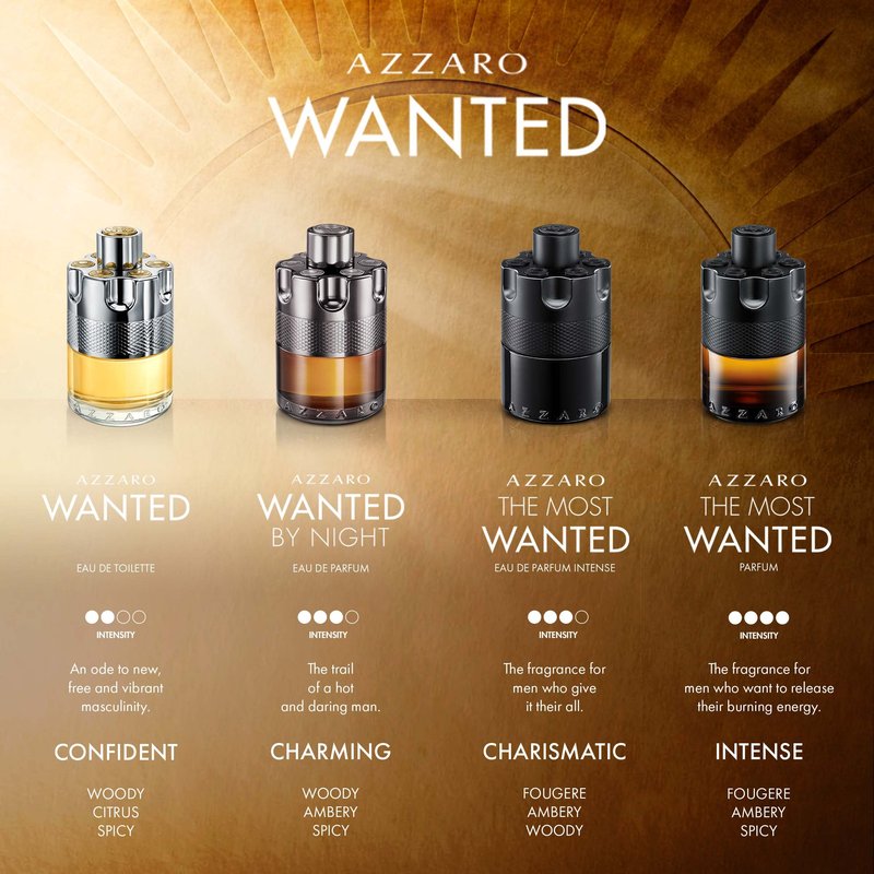 Azzaro The Most Wanted Parfum - Intense Mens Cologne - Spicy & Seductive Fragrance for Date Night - Lasting Wear - Irresistible Luxury Perfumes for Men - Value Size, 5.07 Fl. Oz