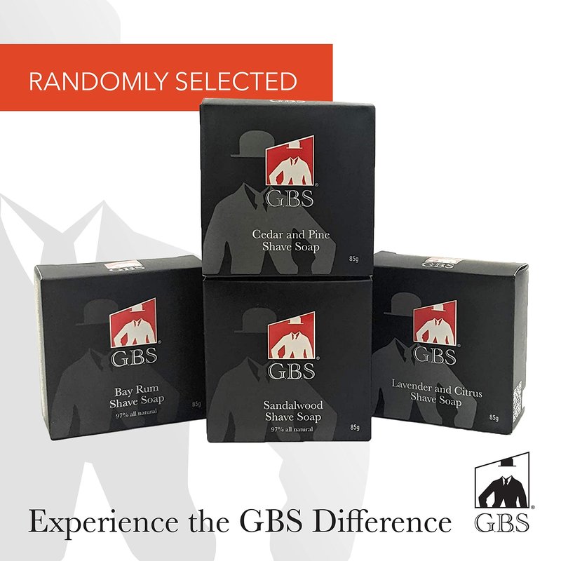 G.B.S Men’s Shaving Set, Black Shavette Barber Replaceable Blade Razor, Shaving Brush with Stand, Ceramic Shaving Mug, Natural Shaving Soap and Leather Case