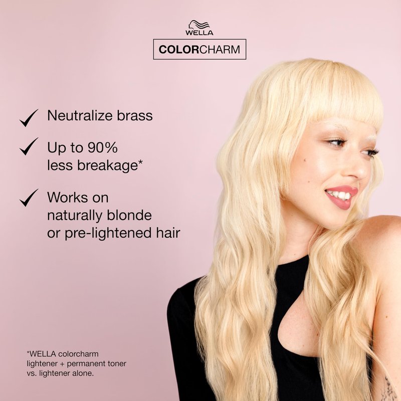 COLORCHARM Permanent Liquid Toners| Neutralize Brass| Free of Parabens| Vegan| T19 Pearlescent Blonde| 1.4 Fl Oz