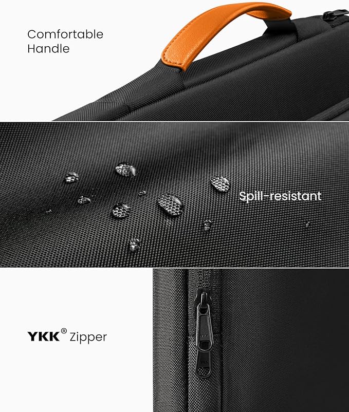 tomtoc 360 Protective Laptop Carrying Case for 2026 16-inch MacBook Pro M5 Pro/Max A3428 A3429, M4/M3/M2/M1 Pro/Max, Water-Resistant Laptop Bag Sleeve with Accessory Pocket for The New Razer Blade 15