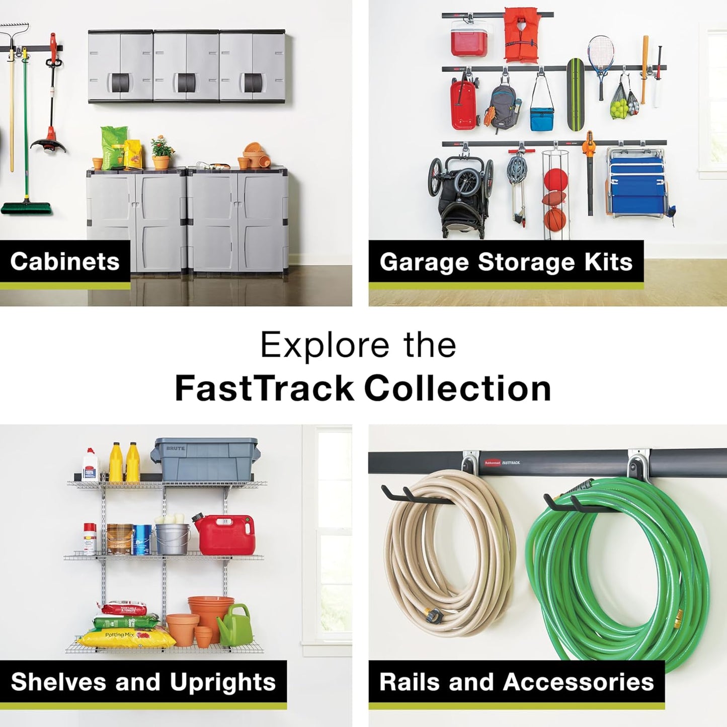Rubbermaid Garage FastTrack Power Tool Holder - Wall Mounted Storage System | Holds Up to 50 lbs