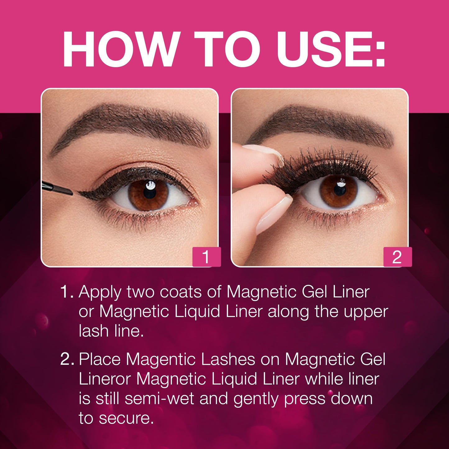 Ardell Magnetic Lashes Single Faux Mink Lashes 817 - Luxuriously Lightweight, No Adhesive Needed False Eyelashes, 1-Pair, 3-Pack