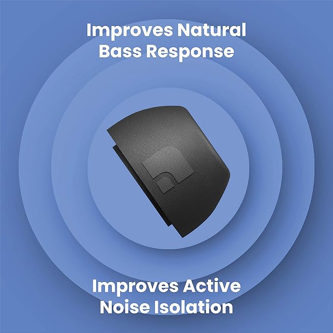 Foam Masters Ultra-Premium Memory Foam Ear Tips for AirPods Pro 1st & 2nd Gen | 3 Pairs | New Ver. | Secure Fit | Super Comfort | Better Noise Cancel | Replacement Buds (Large, Black)