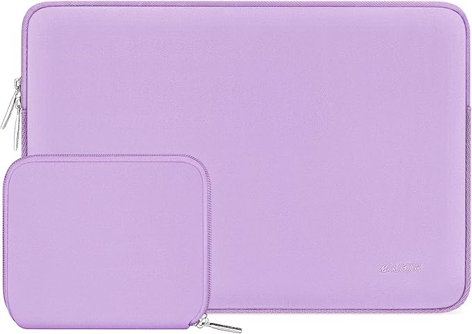 MOSISO Laptop Case 13 inch, 13 inch Laptop Sleeve Bag Compatible with MacBook Neo/Air M5 M4 M3 M2 M1 2026-2018 / Pro M2 M1 2026-2016, Neoprene Computer Sleeve Bag with Small Case, Purple